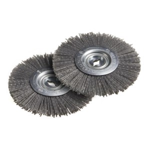 Westfalia Fugenbürsten Set, 2 Nylonbürsten mit Metallaufnahme für Fugenturbo.