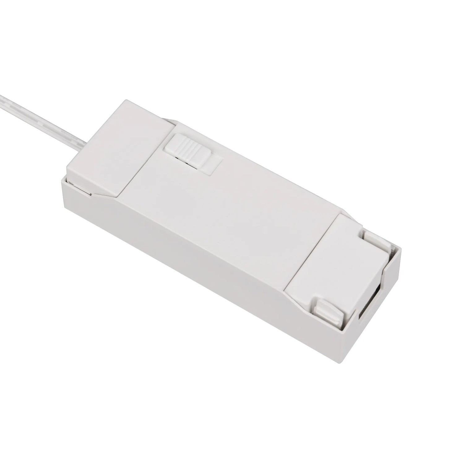 Detailaufnahme der Steuerungseinheit für Trio LED Einbauleuchten Himal, weiß.