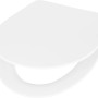 Weißer baliv WC-Sitz Balonne aus Duroplast im Slim-Design.