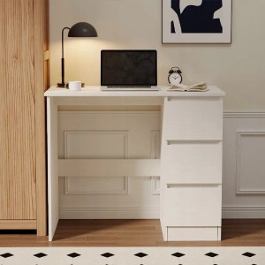 Rebiko Computertisch Weiß Modern Für Jugendliche Mit Schubladen Loft 90 Cm
