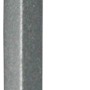 Fuchs Design Endstück links, 6 cm, Alu silber matt für Sockelleisten