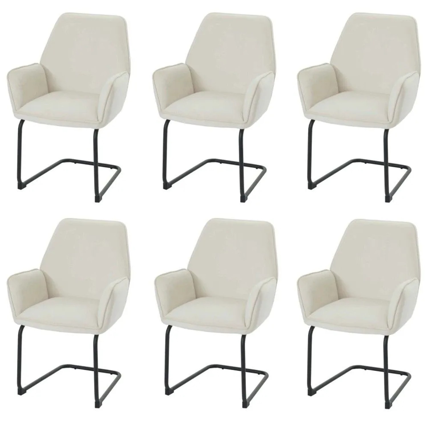 MCW Freischwinger G67 6er-Set Creme-Beige