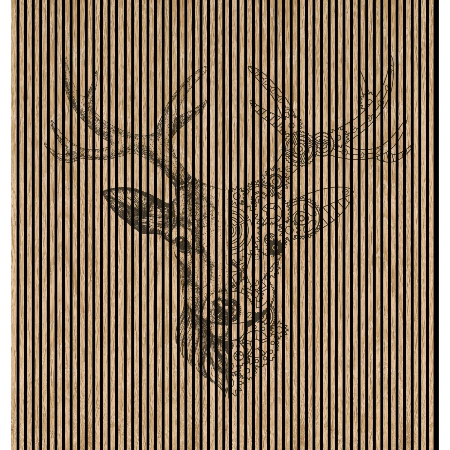 FN Acustico Akustikplatte Deer 1 PET u. MDF Foliert 2.253 x 19 x 2.400 mm