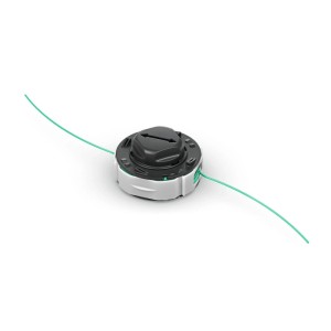 Stihl Fadenspule, grau-schwarz, mit grünem Mähfaden. Zubehör für Rasentrimmer & Motorsensen.
