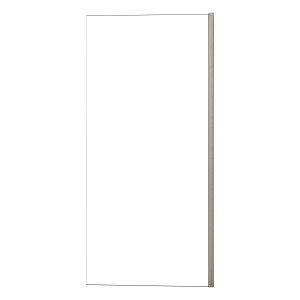 AICA Walk-In Duschkabine, 90x200cm, 8mm ESG Glas, Duschwand mit Chromrahmen.