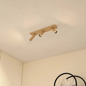 Arcchio Strahler Brinja Slim 10041200 Modern in Braun aus Aluminium 3-flammig GU10 Flurleuchte