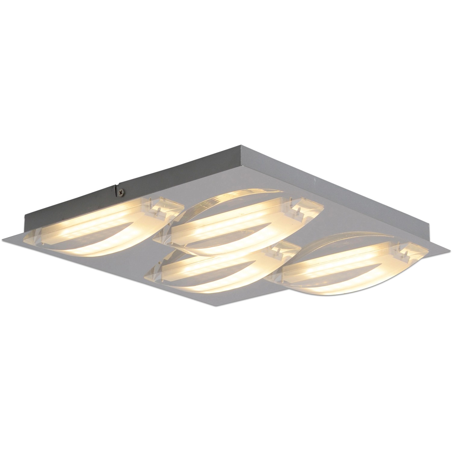 Näve Leuchten LED Deckenleuchte NV1236842 Chrom Metall Kunststoff B/H/T: ca günstig online kaufen