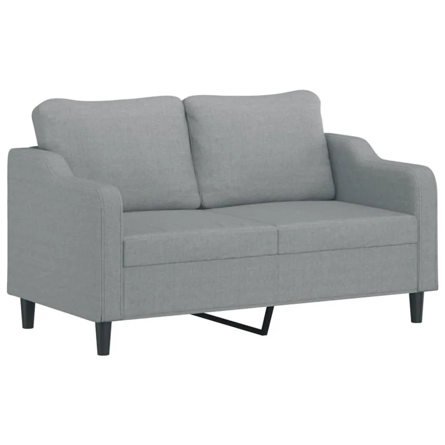 vidaXL 2-Sitzer-Sofa Hellgrau 140 cm Stoff 359359 günstig online kaufen