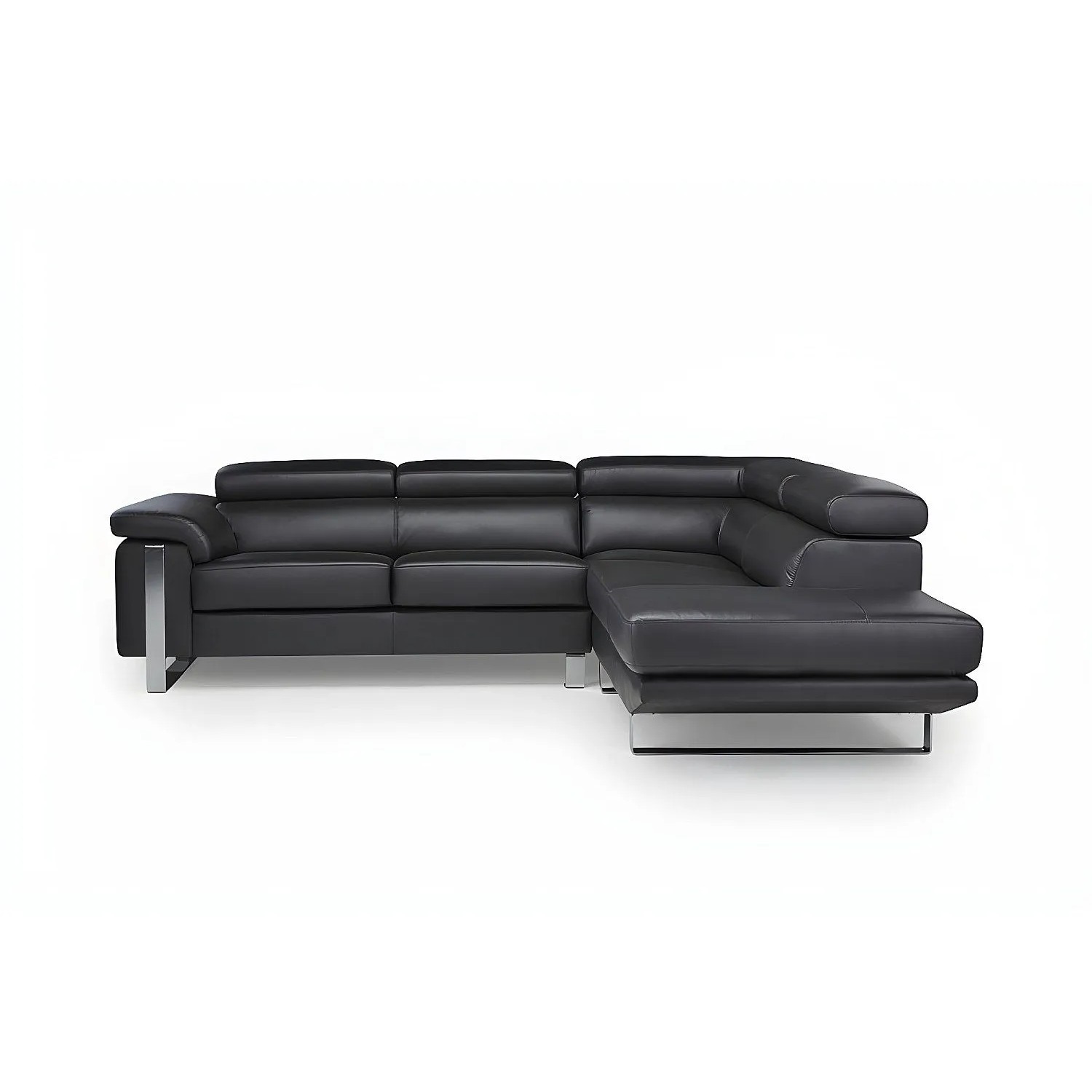 Vente-unique Sofa Ohne Schlafmöglichkeit Mystique Schwarz 253 cm