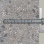 Fischer Betonschraube UltraCut FBS II 40/25, 8x90 mm, mit Sechskant und U-Scheibe im Beton.