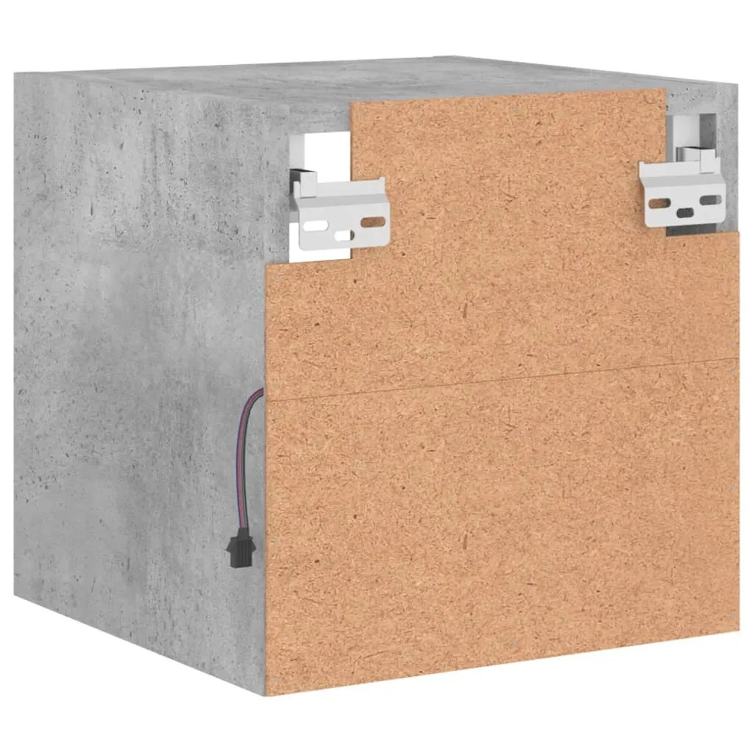 vidaXL TV-Wandschränke mit LED-Leuchten 2 Stk Betongrau 30x28,5x30 cm 836980_10