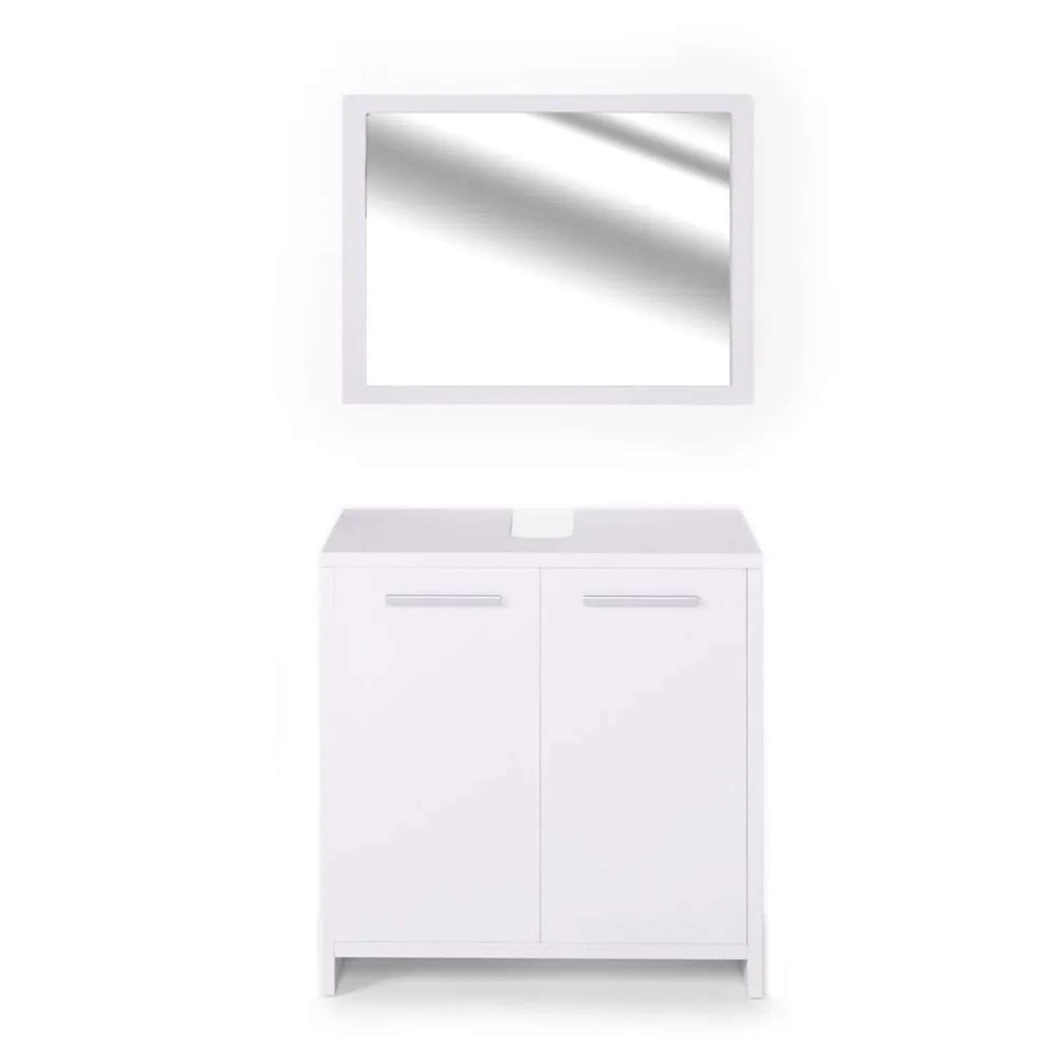 Vicco Badmöbel-Set Kiko Weiß 60 x 60 2-teilig