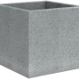 Scheurich C-Cube 240 Pflanzkübel, 38x38 cm, Stony Grey, Beton-Optik.