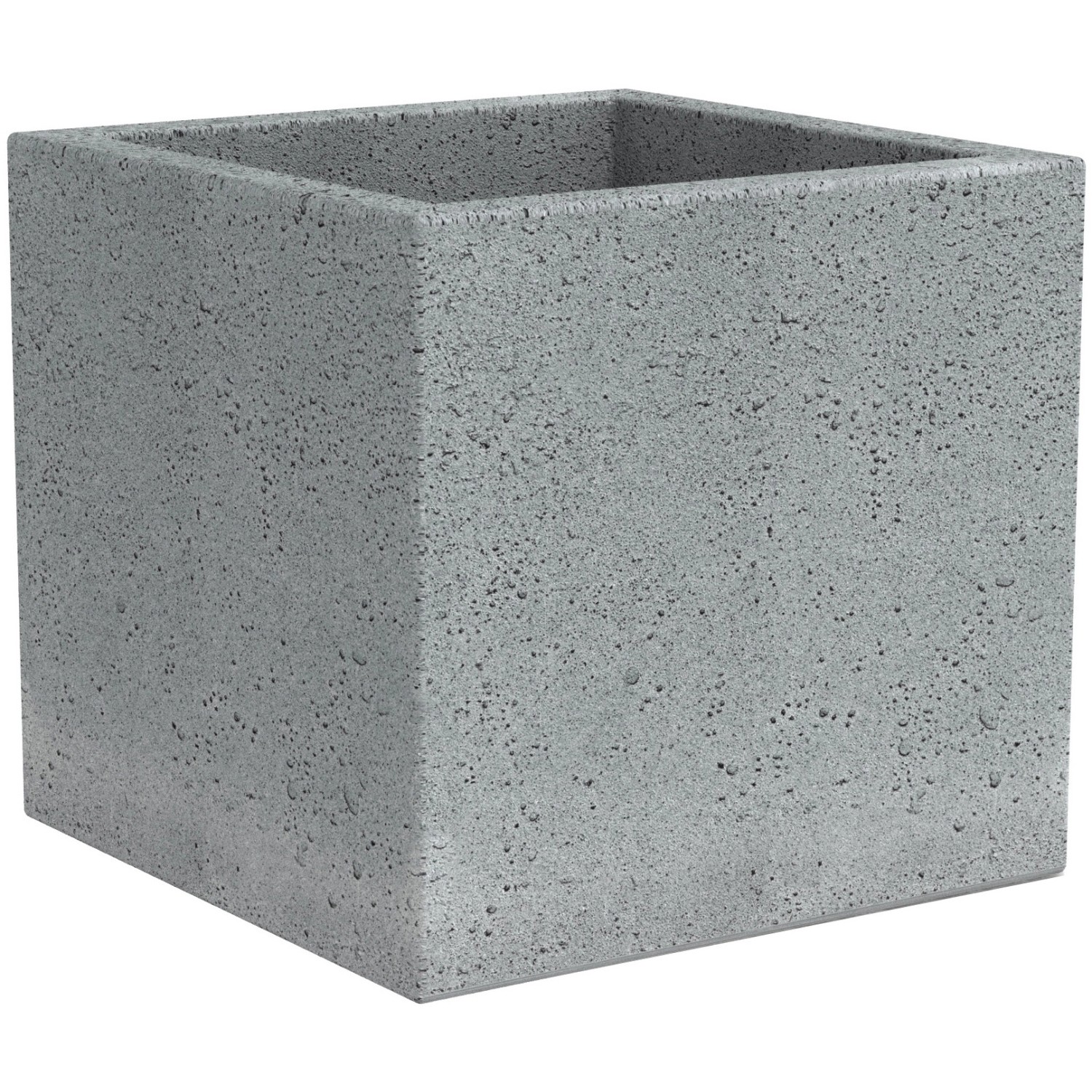 Scheurich Pflanzgefäß C-Cube 240 38 cm x 38 cm Stony Grey günstig online kaufen