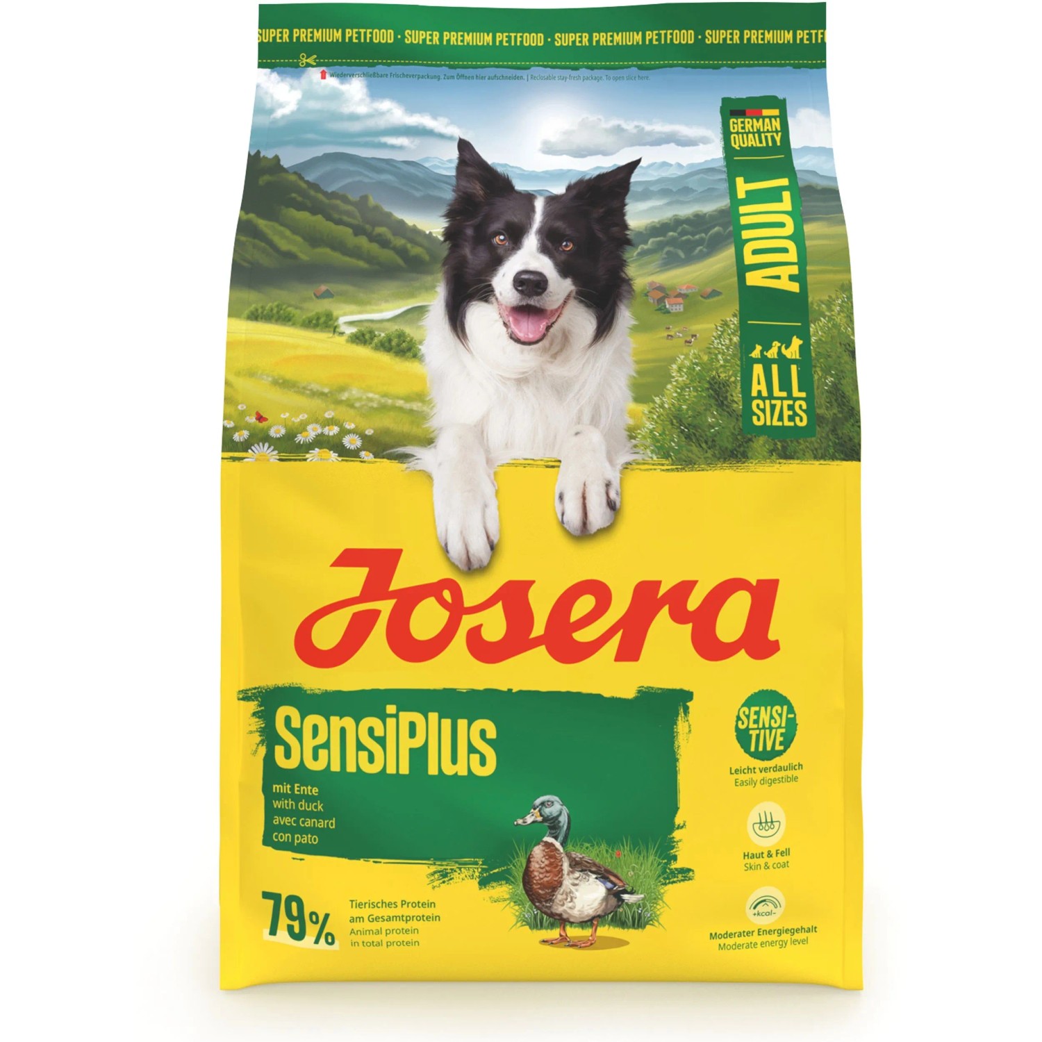 Josera Hunde-Trockenfutter Adult SensiPlus mit Ente 3 kg
