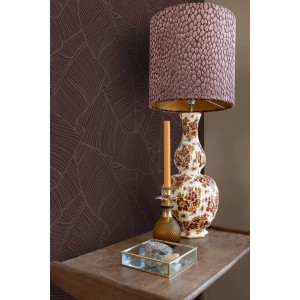 ESTAhome Vliestapete Blätter in Burgunderrot. Dekorative Tapete mit elegantem Blattmuster für stilvolle Wände.