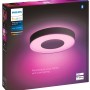 Verpackung der schwarzen Philips Hue Infuse L Deckenleuchte mit Farbwiedergabe.