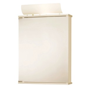 Jokey Spiegelschrank, 50 cm breit, mit Aufsatzleuchte für Badezimmer.