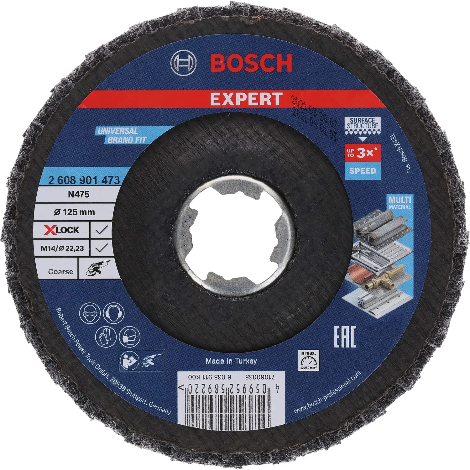 STAHLWERK SW Pro Grind Disco Abrasivo 125mm X 6,4mm - Set Da 10 Per Sgrossatura Acciaio E Inox