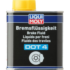 Liqui Moly Bremsflüssigkeit DOT 4, 500ml im Metallkanister mit gelbem Deckel.