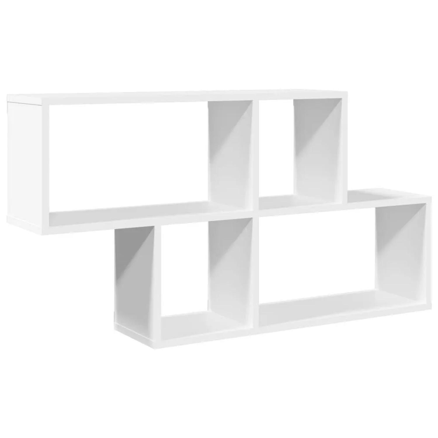 vidaXL Wandregal Weiß 100x20x53 cm Holzwerkstoff 848017