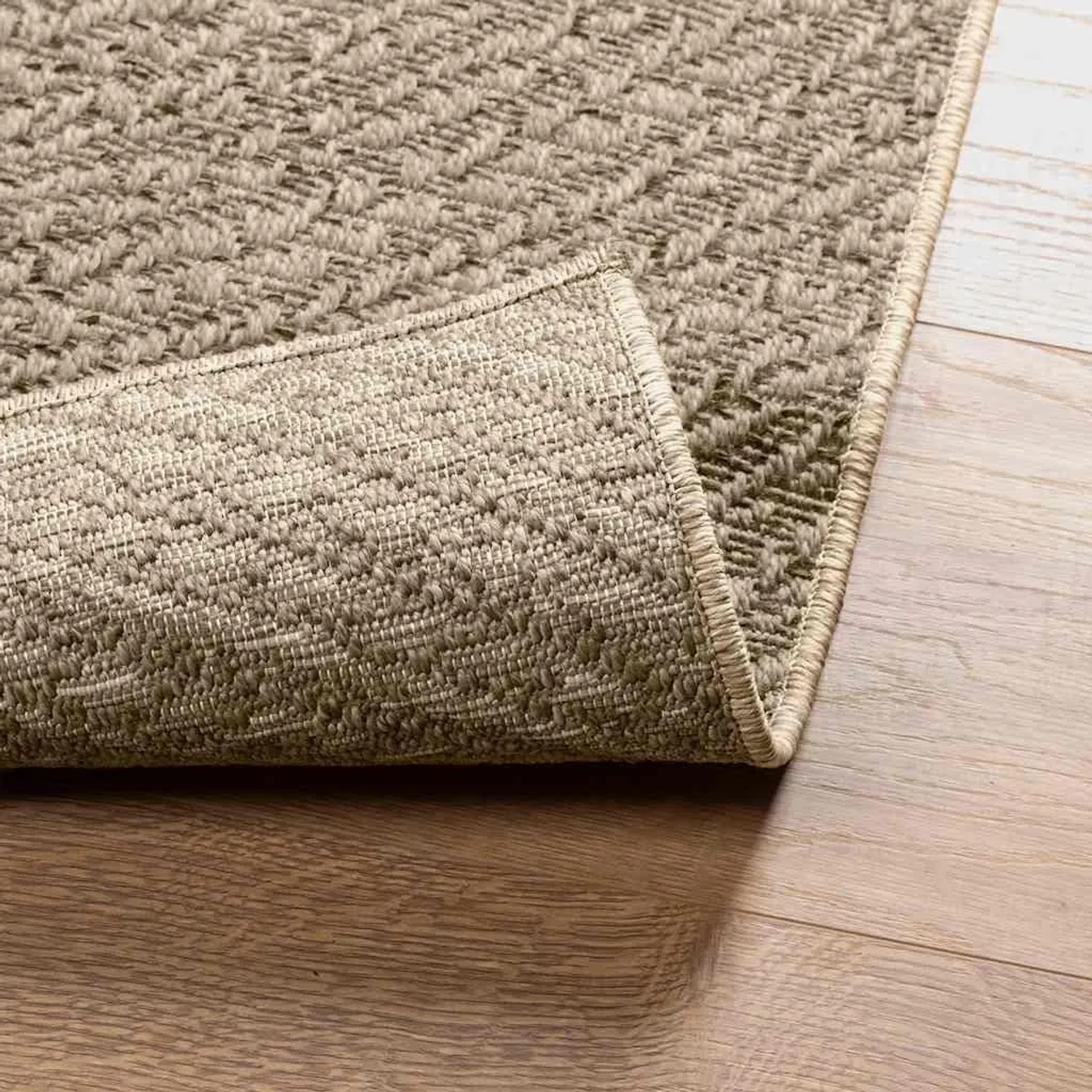 vidaXL Teppich ZIZUR Beige 140x200 cm Jute-Optik Indoor und Outdoor 4010408_7