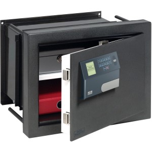 Offener Burg-Wächter Wandtresor WT 614 E FP mit Elektronikschloss und Fachboden.