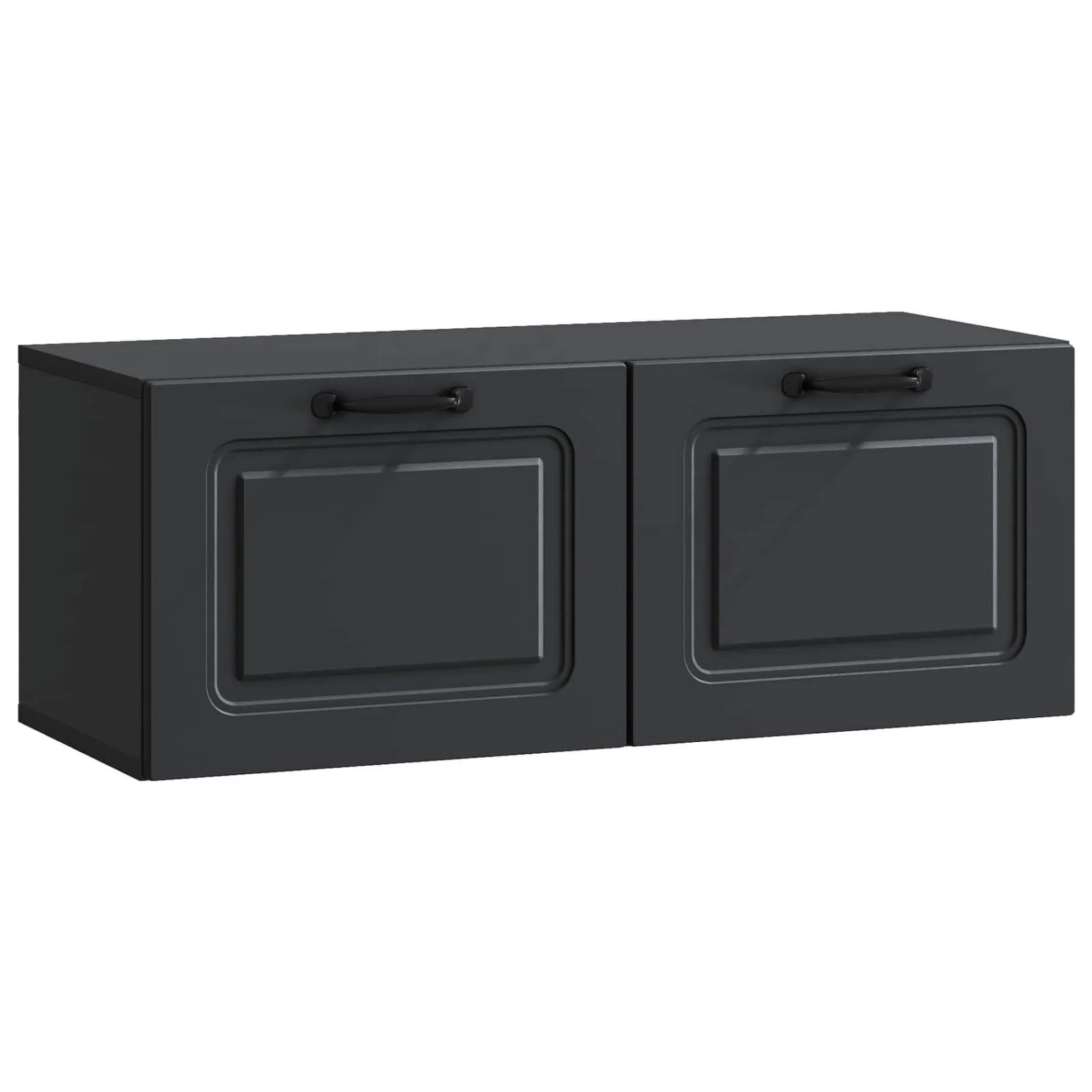 vidaXL Wandmontierter TV-Schrank Schwarz 78,5 x 31 x 30 cm 899396