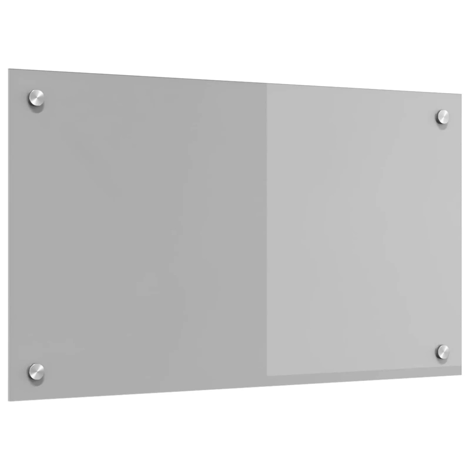 vidaXL Küchenrückwand Hellgrau 70 x 40 cm Gehärtetes Glas 42001226