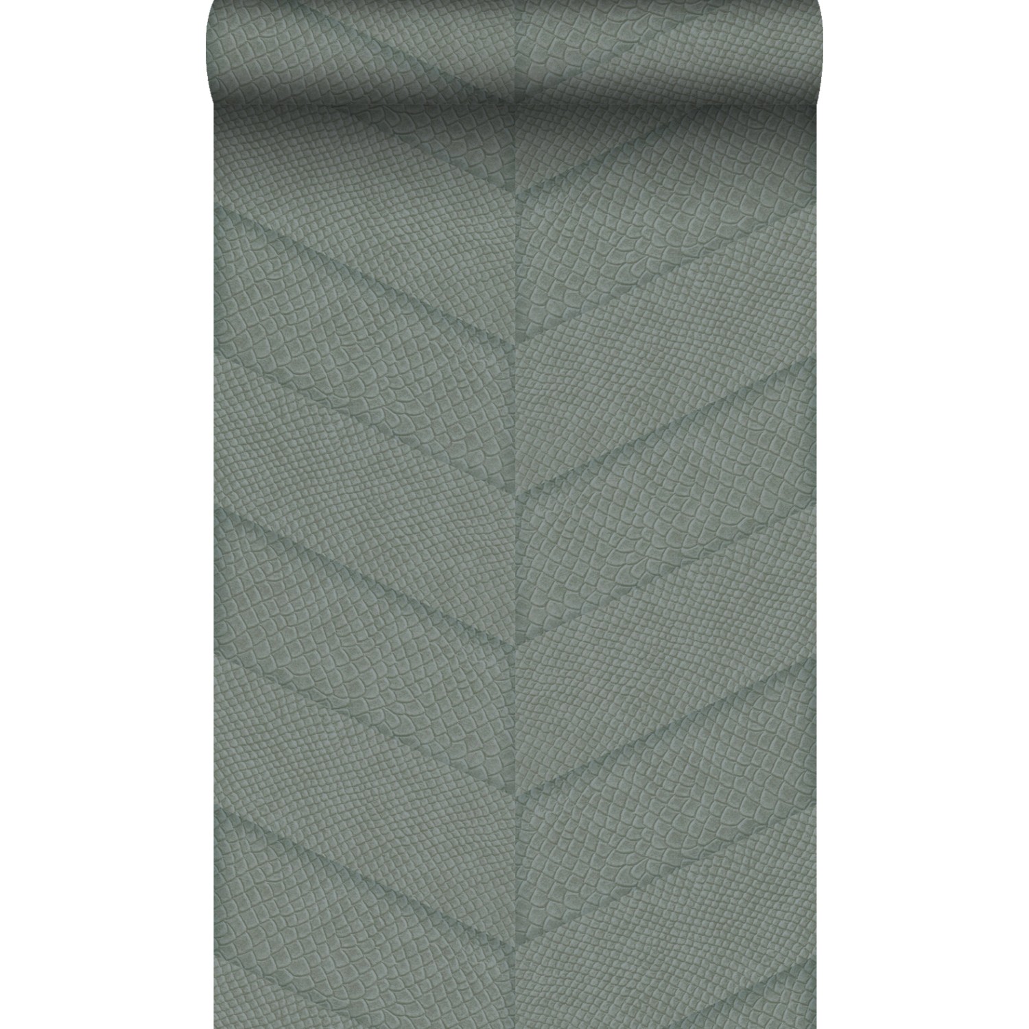 Origin Wallcoverings Tapete Fliesenmuster mit Schlangenhaut-Motiv Blaugrau günstig online kaufen