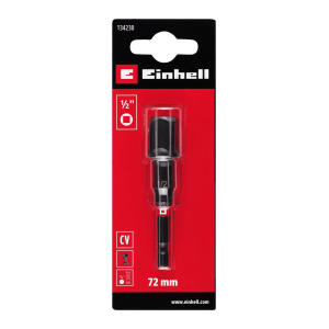 Einhell Steckschlüssel-Adapter Impact 13 mm (1/2 Zoll), 72 mm Länge, für Schrauber.