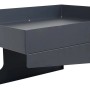 Detailaufnahme der anthrazitfarbenen MCW Mähroboter-Garage G60 mit Pflanzkasten.