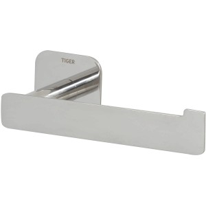Tiger Colar Toilettenpapierhalter, L-Form, Edelstahl poliert, zur Wandmontage.