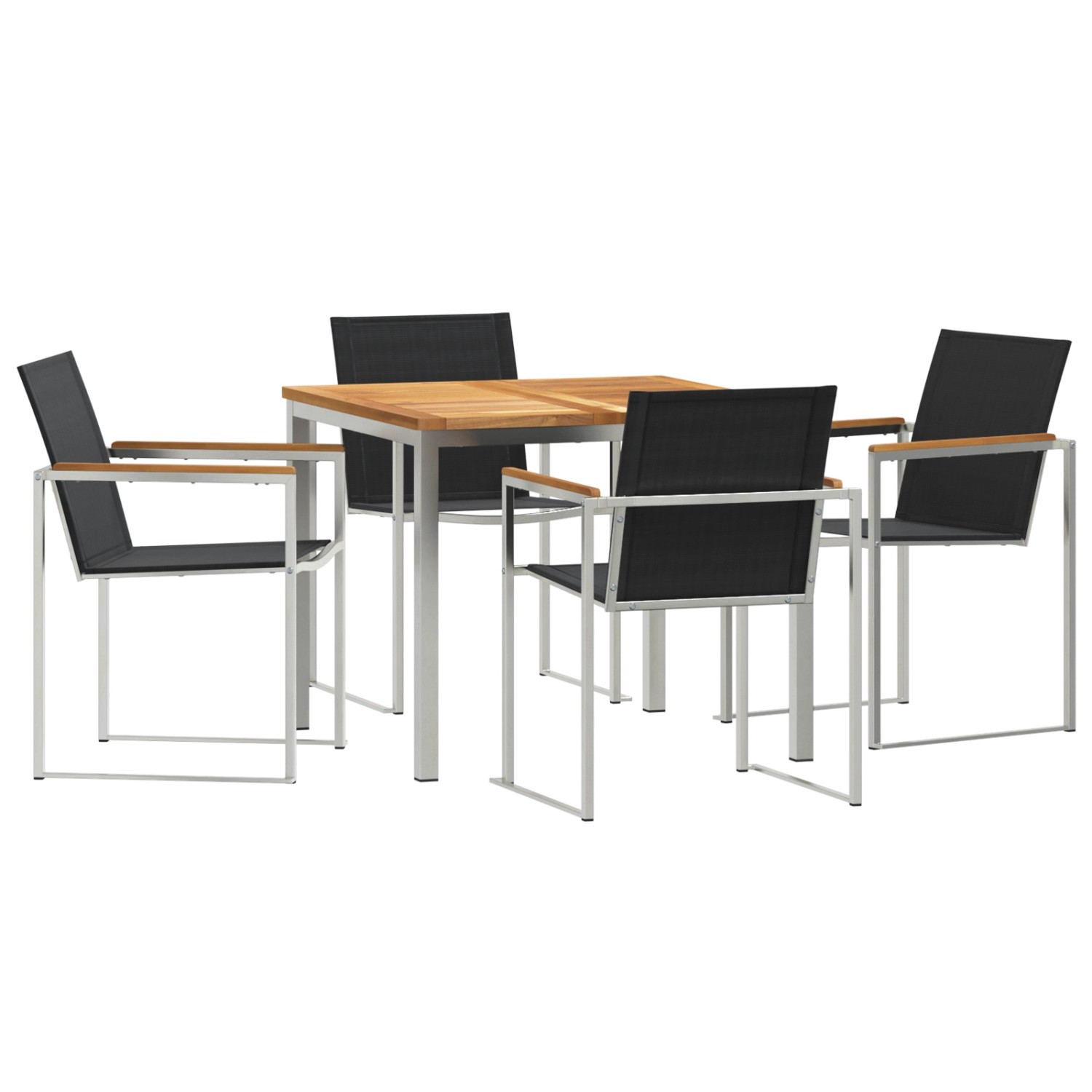 vidaXL 5-Teilige Garten Essgruppe aus Massivholz Teak 3334830 günstig online kaufen