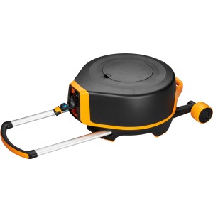 Fiskars Schlauchwagen Waterwheel XL mit 20m Schlauch, Rädern und automatischem Aufroller.