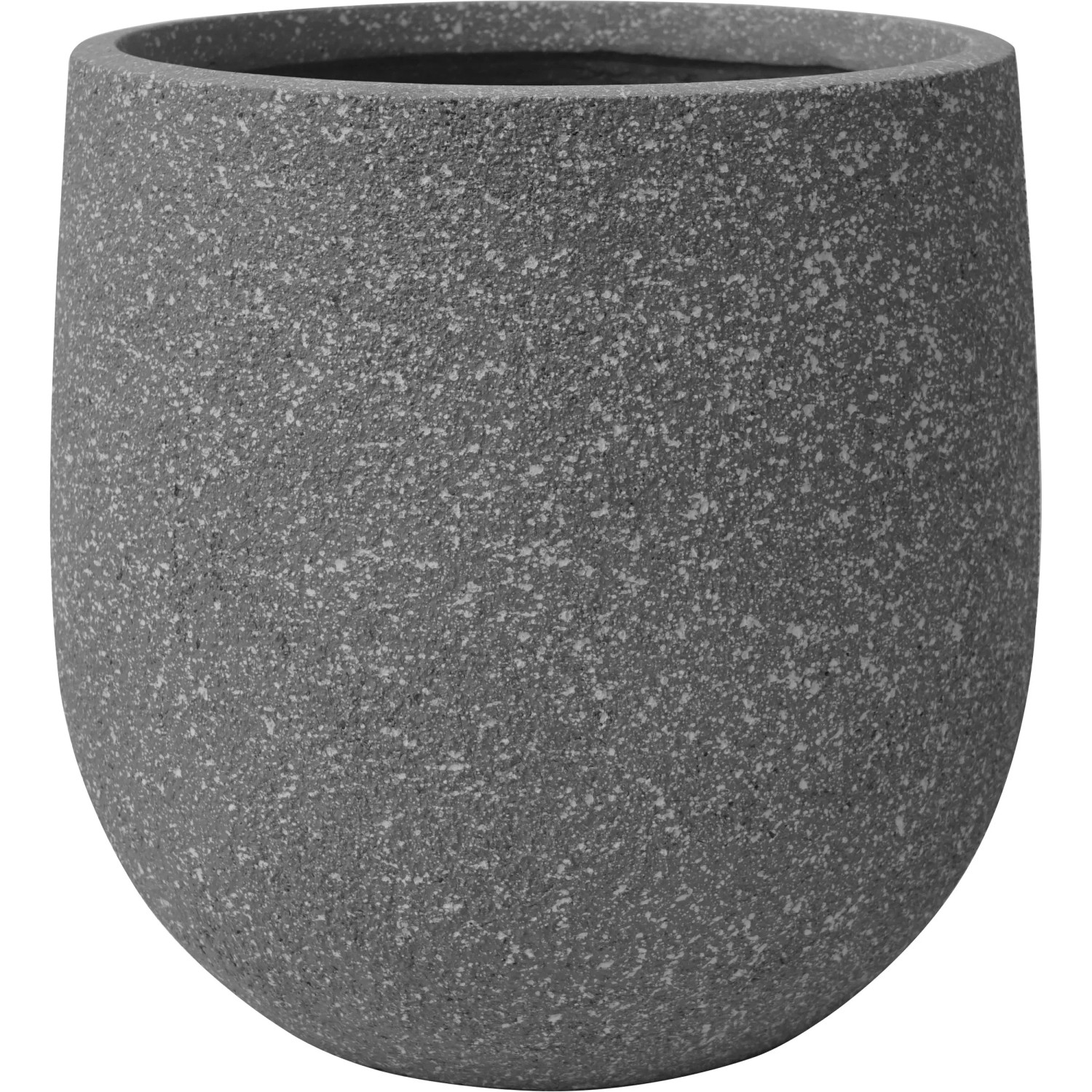 A.H.G. Blumentopf grau Fibreclay Sandstein rund m. Ablaufloch 27 x 26 cm  kaufen bei OBI