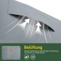 SoBuy Fahrradgarage für 2-4 Fahrräder Geräteschuppen mit UV-Schutz 159x165x219cm Grau KLS11-L-DG_7