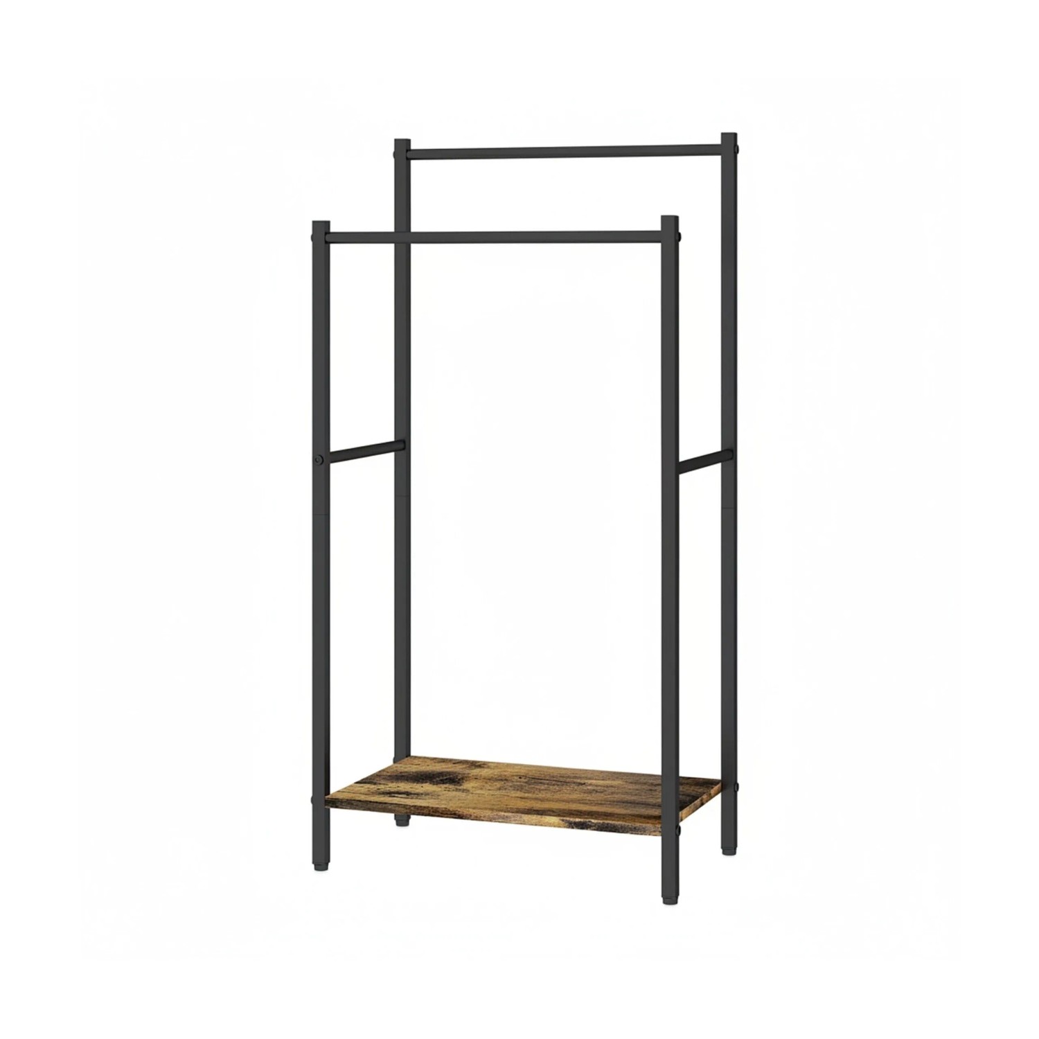 Relaxdays Handtuchständer Metall Schwarz Freistehend 81,5 cm x 42 cm x 24 cm