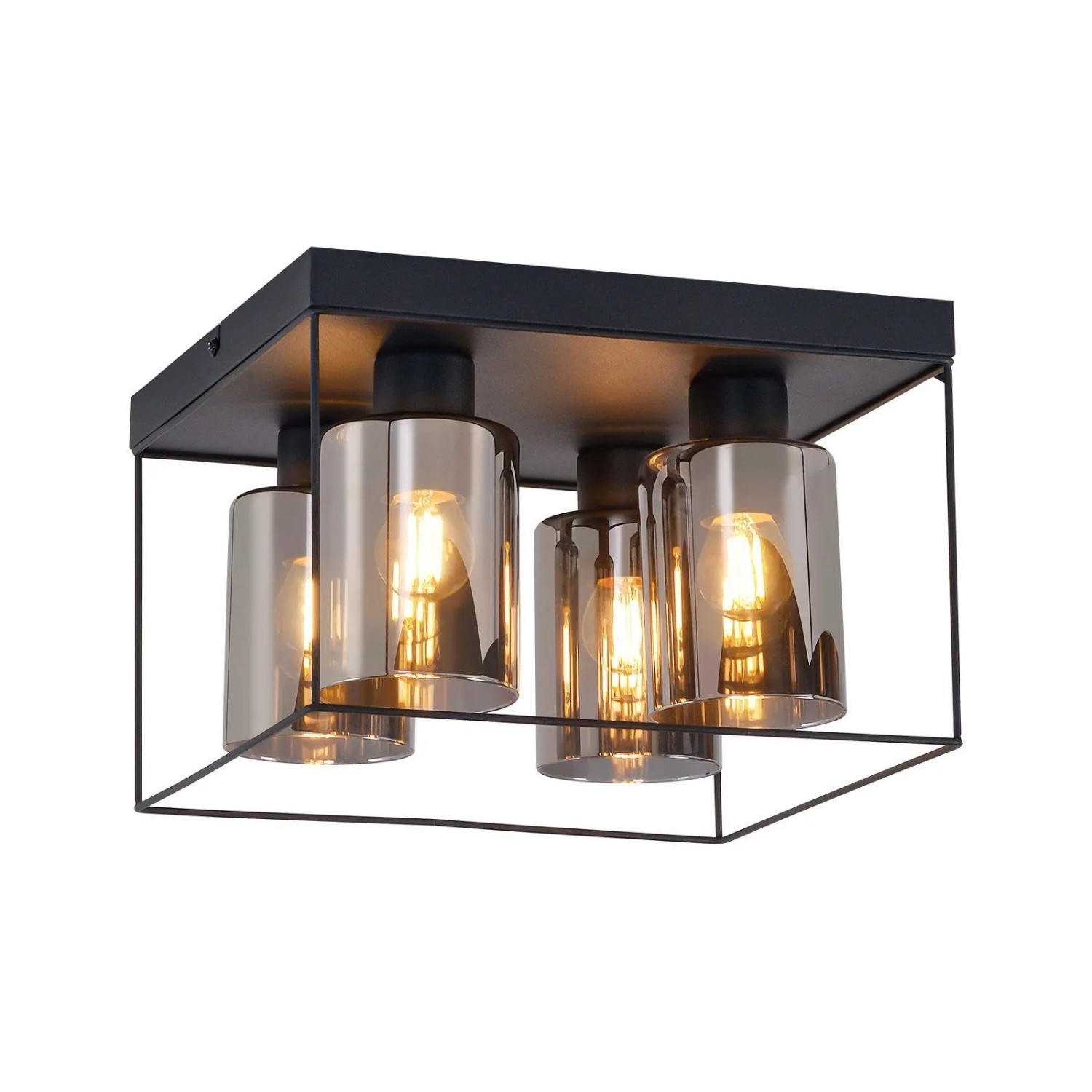 NETTLIFE Deckenleuchte aus Metall Schwarz 30 x 30-2