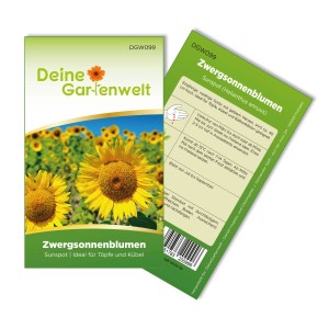 Deine Gartenwelt Zwergsonnenblume Sunspot Samen für ca. 20 Pflanzen.