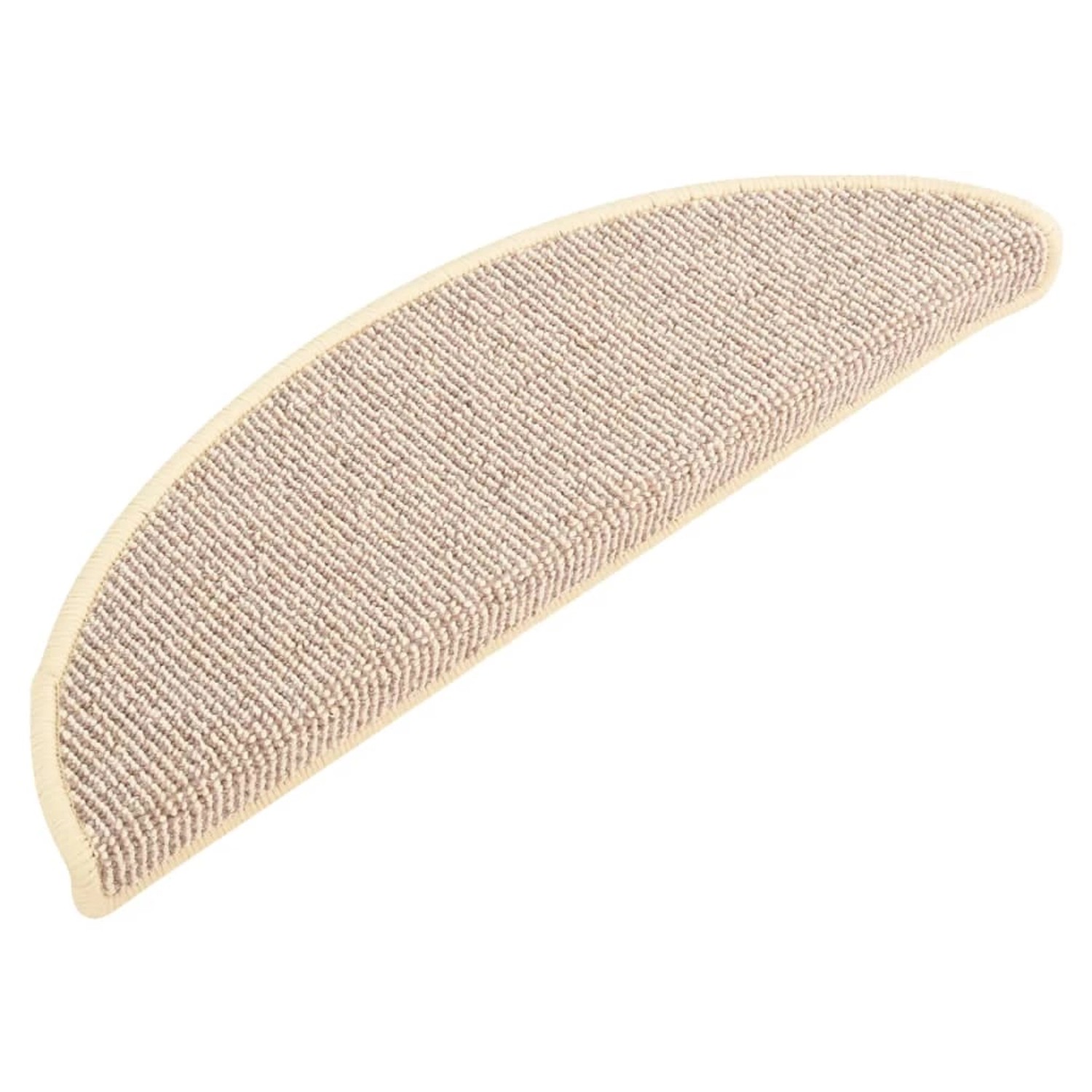 vidaXL Stufenmatten 15 Stk 56x17x3 cm Weiß und Braun Halbrund 149852 günstig online kaufen