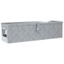 DELUKE Aluminiumbox Mit Deckel Abschließbar Alubox Deichselbox Alu Anhängerbox Werkzeugkiste Transportbox Metallkiste 80,5x22x22cm Silber