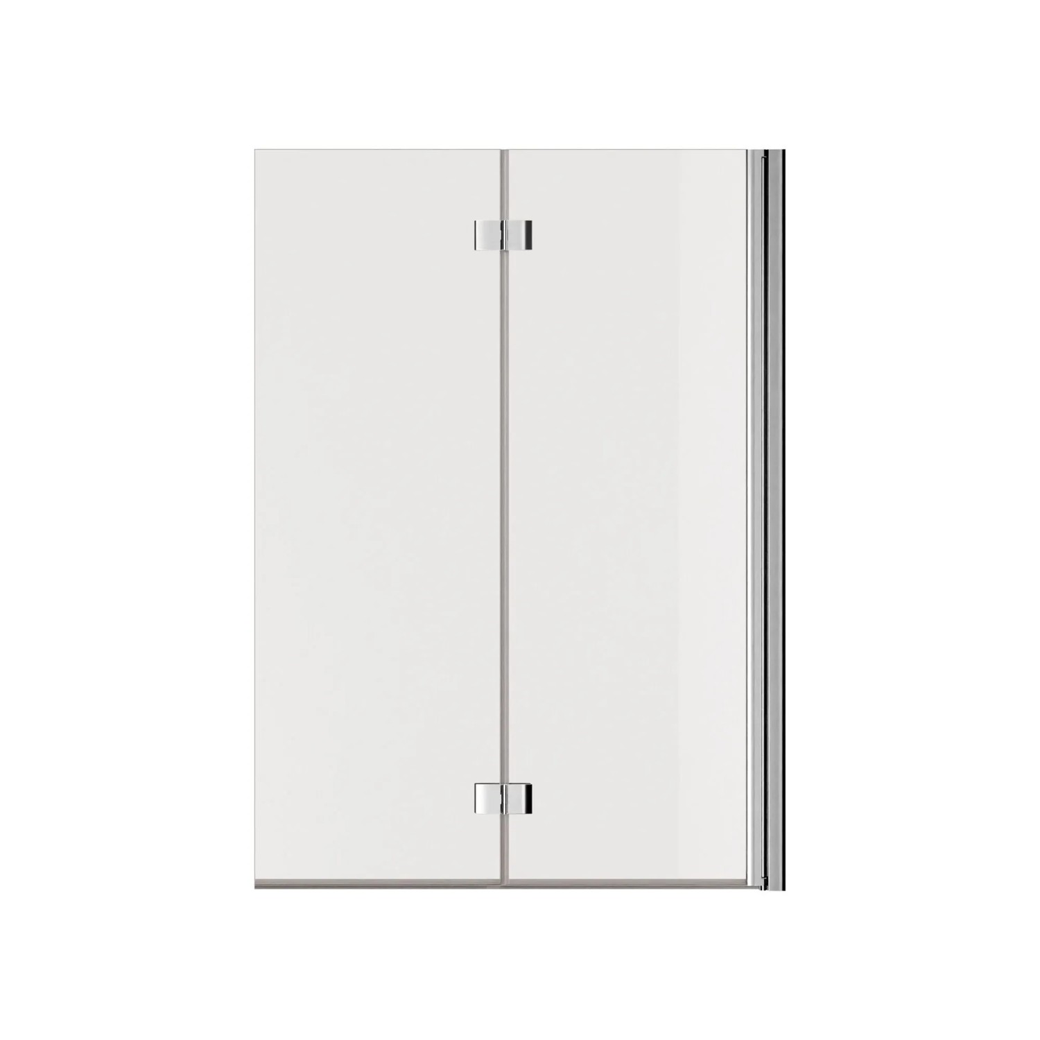 Schöner Wohnen Badewannenaufsatz Elara 140 cm x 100 cm Chrom 2-teilig