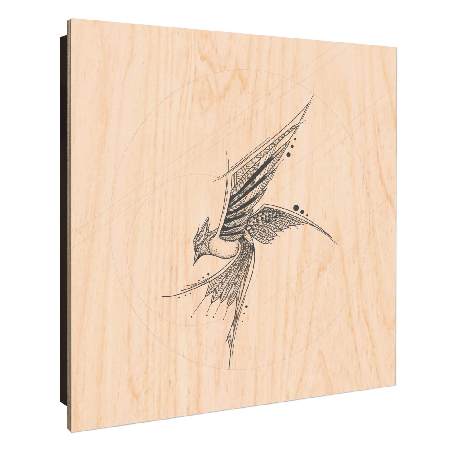 Banjado Schlüsselkasten Holz 30x30cm Schwarz Scharnier Rechts 50 Haken Desi günstig online kaufen
