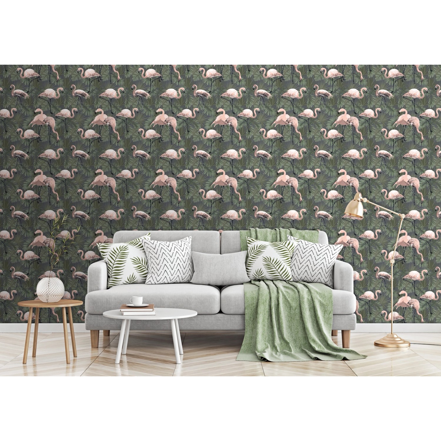 Erfurt Vliestapete Eco Deco Pink Flamingo FSC®