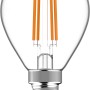 E14 LED-Lampe Globe G45, 4,5W, mit Filament-Optik für warmweißes Licht.