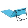 Lex Strandliege Strandmatte Sonnenmatte Badematte Liege Faltbar mit Tasche Hellblau_2