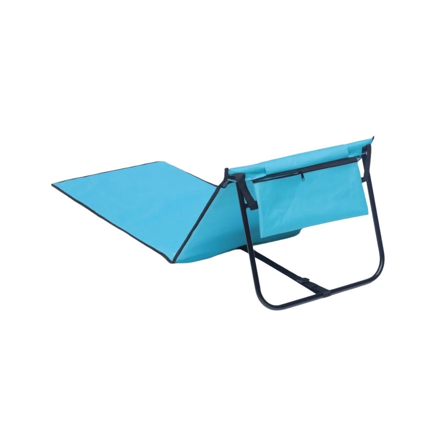 Lex Strandliege Strandmatte Sonnenmatte Badematte Liege Faltbar mit Tasche Hellblau_2