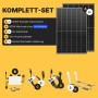 Solakon Balkonkraftwerk 900W Solaranlage mit Gartenhalterung Steckerfertig Komplettset Photovoltaik 800W Kabellänge 10m_2