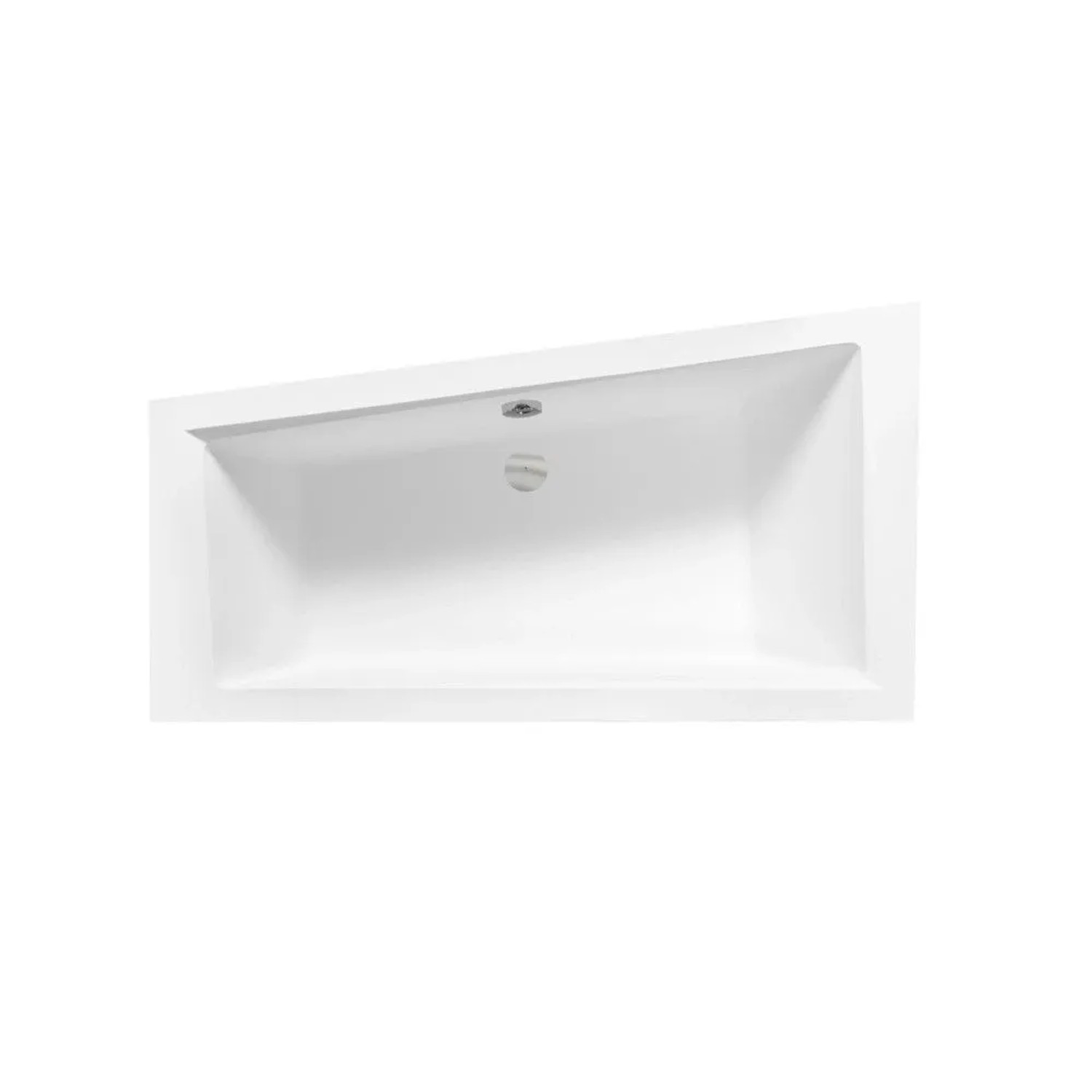 Bad Land Eckbadewanne 150x85 Links mit Styroporverkleidung inkl. Ablauf & Füße